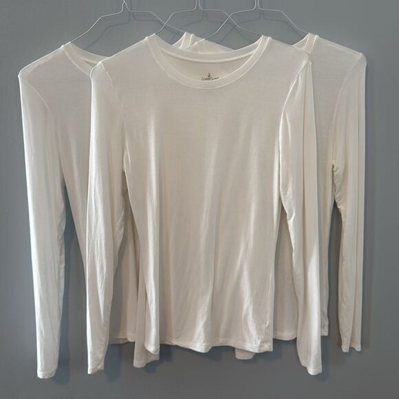 BUNDLE OF 3 CUDDL DUDS BASE LAYER LONG UNDERWEAR SOFT WOMEN'S MEDIUM WHITE MODAL - Picture 1 of 5